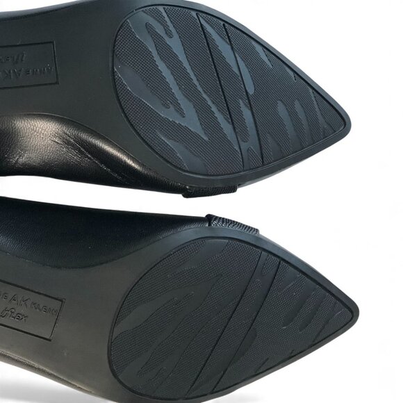 Ann AK Klein iFlex Black Patent Leather Flat Women's Shoes 2' Heel Size 7 - Picture 9 of 16